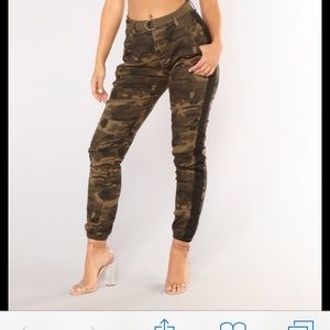 Fashionova Cadet Kourtney Camo/Black  Pants